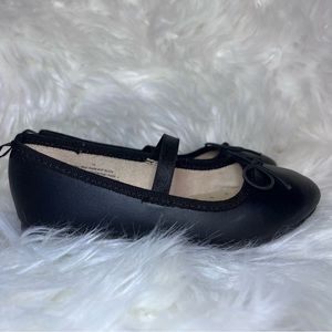 Cat & Jack Black Matte Slip On Flats
